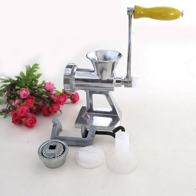 Deluxe Cast Iron Manual Meat Grinder Mincer Table Hand Crank Sausage Stuffer[01010162]